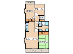 エスペランサ２１の物件間取画像